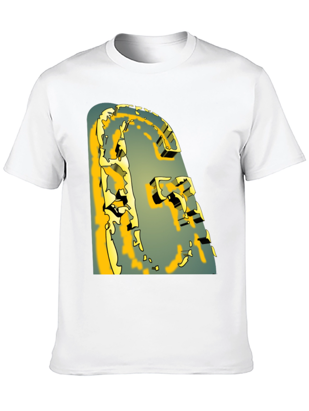 Abstract Graphic Print T-Shirt - Modern Art Tee