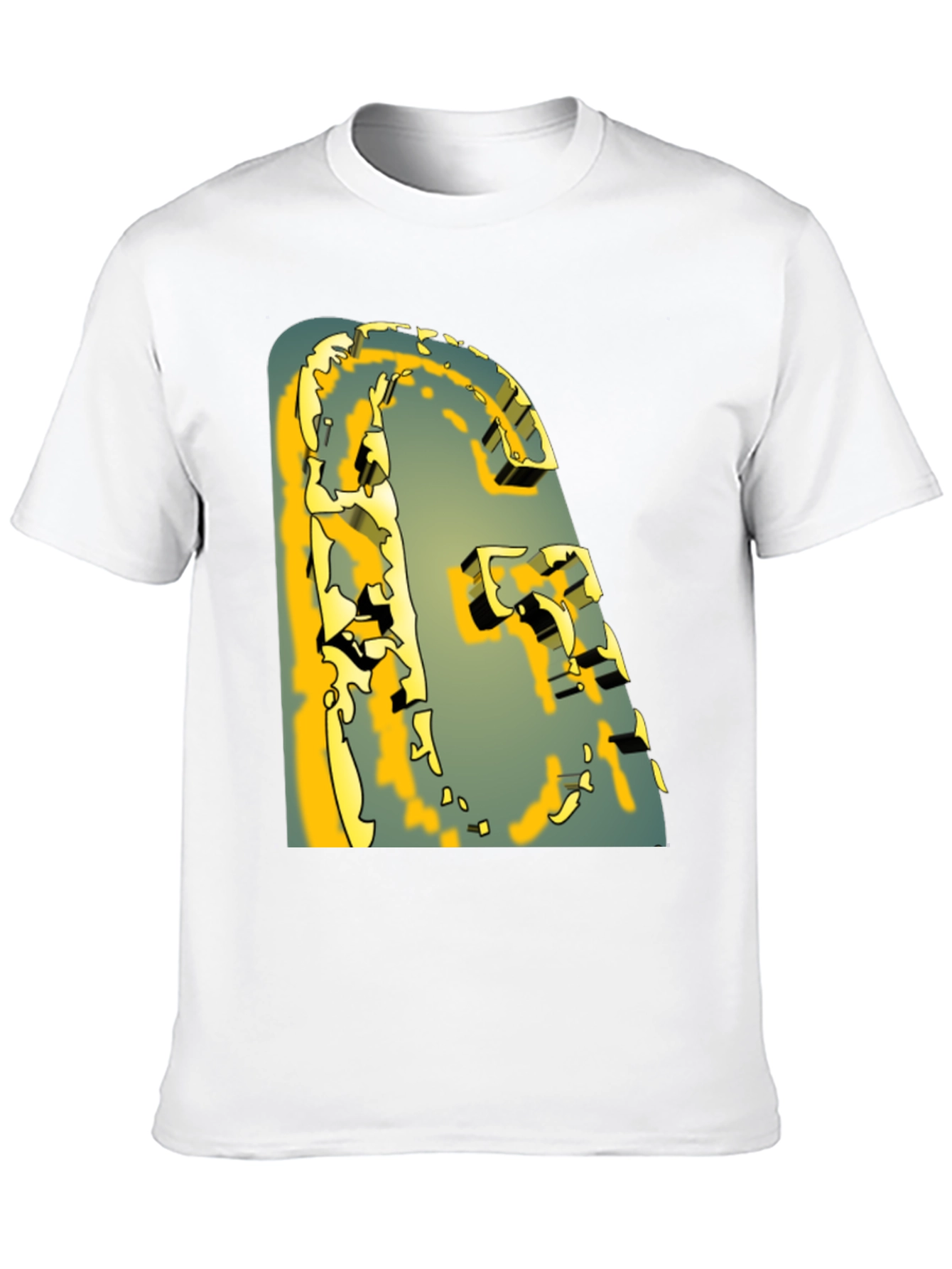 Abstract Graphic Print T-Shirt - Modern Art Tee