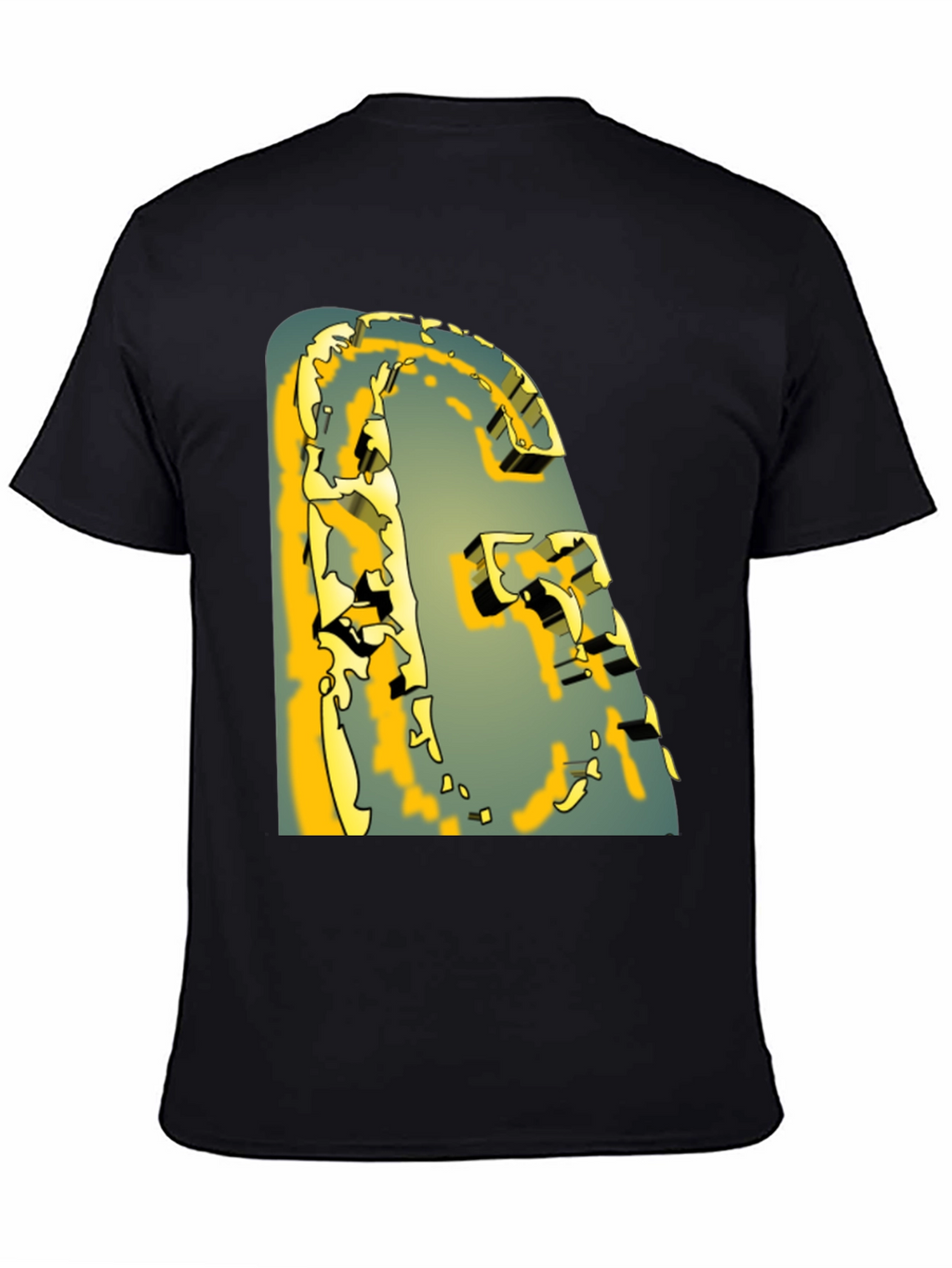 Abstract Graphic Print T-Shirt - Modern Art Tee
