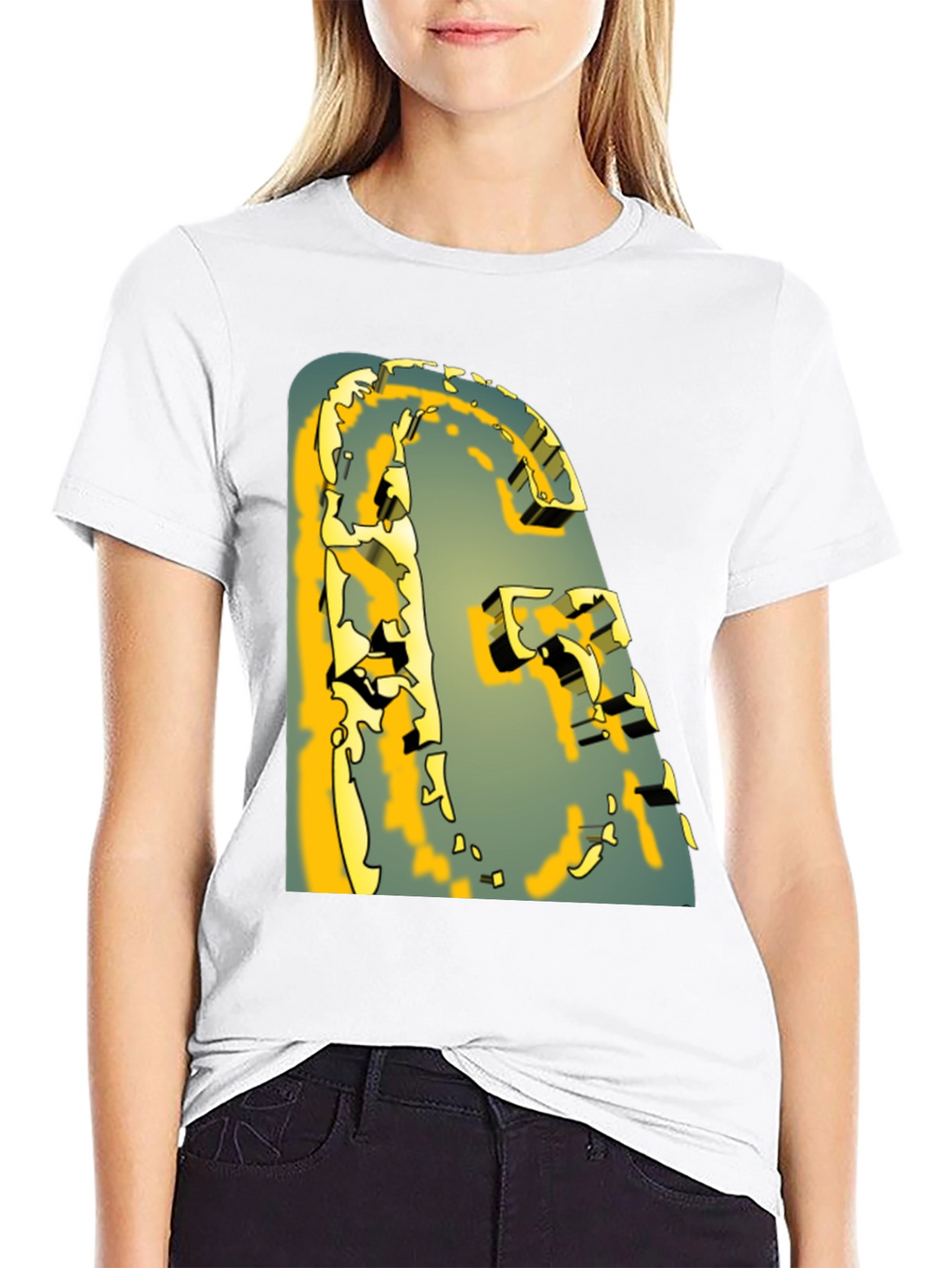 Abstract Graphic Print T-Shirt - Modern Art Tee