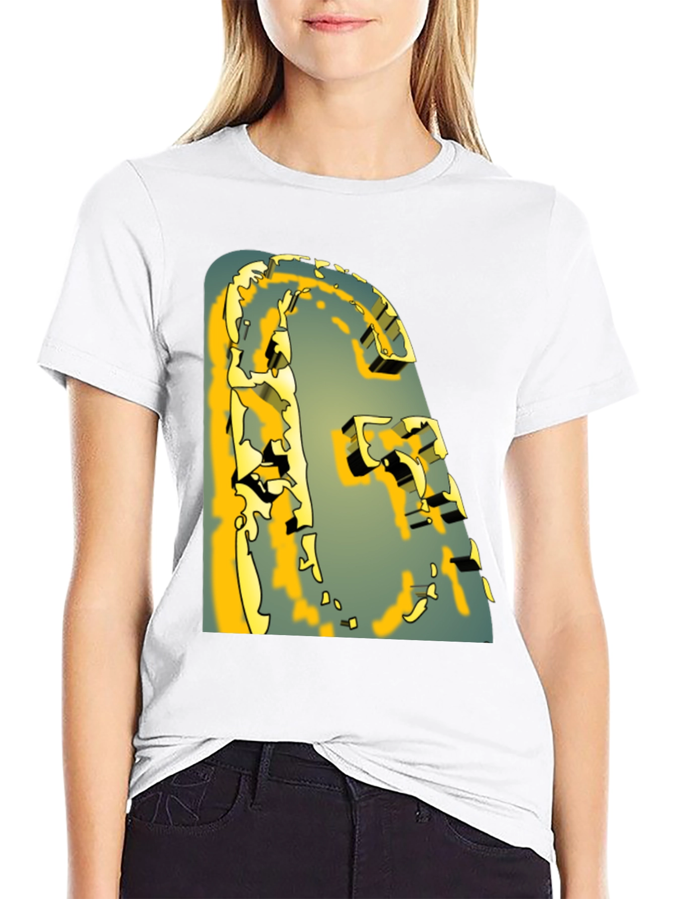 Abstract Graphic Print T-Shirt - Modern Art Tee