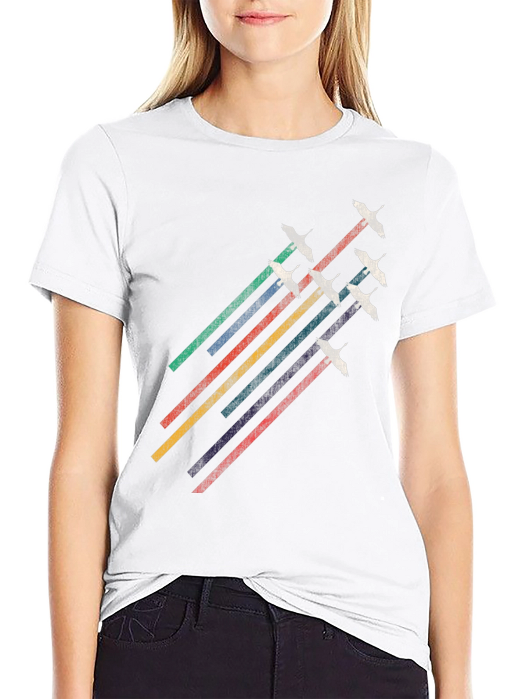 Retro Crane Flight Graphic Tee