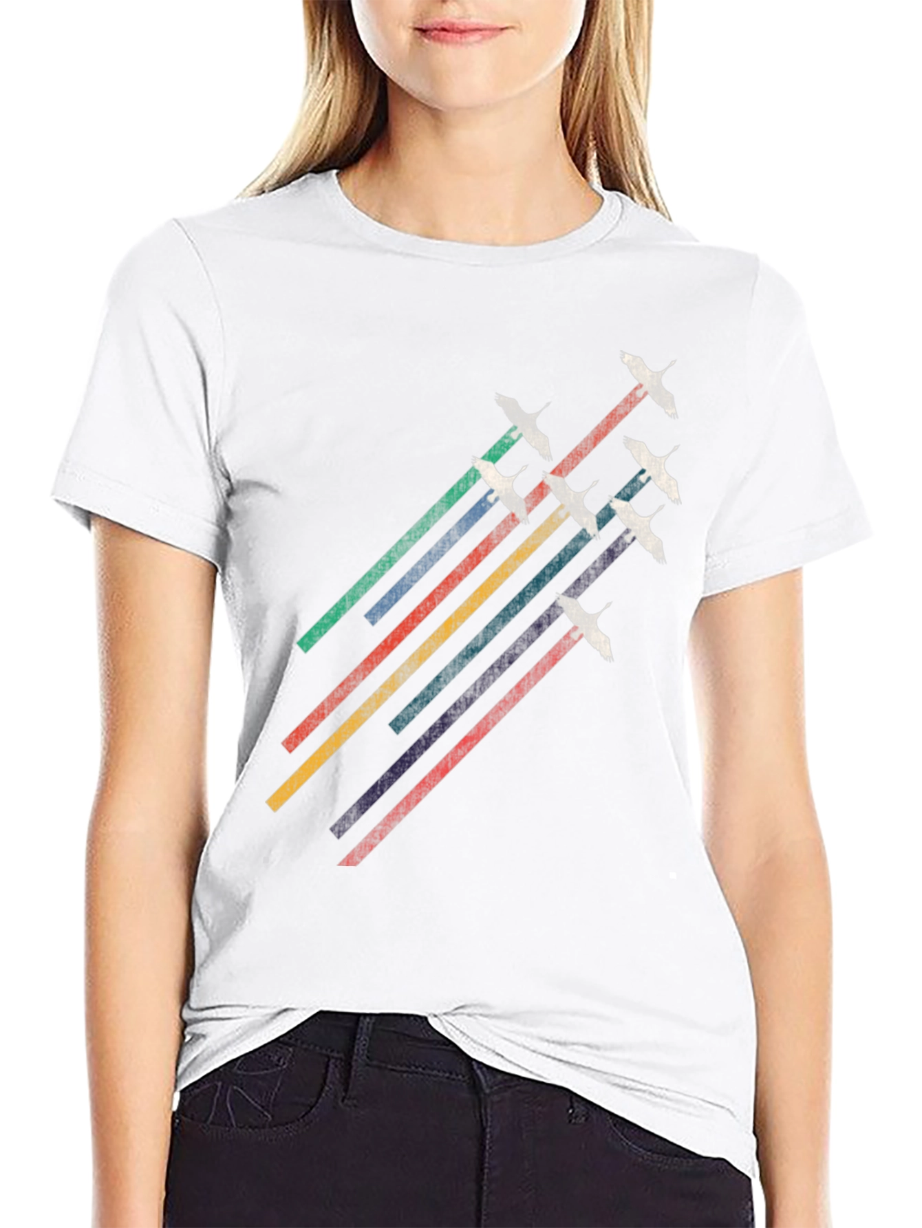 Retro Crane Flight Graphic Tee