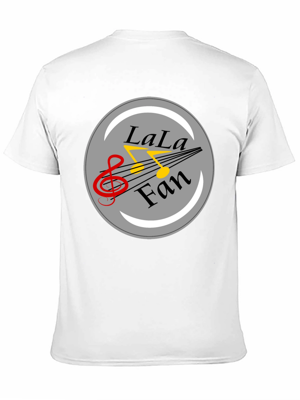 LaLa Fan Music Graphic Black T-Shirt
