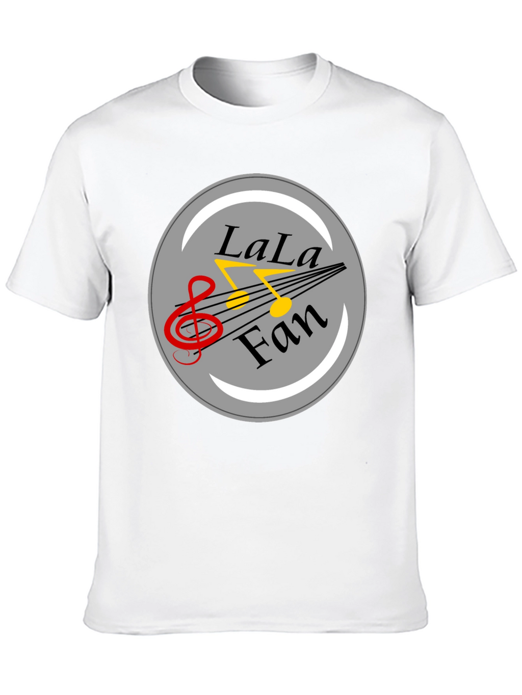 LaLa Fan Music Graphic Black T-Shirt