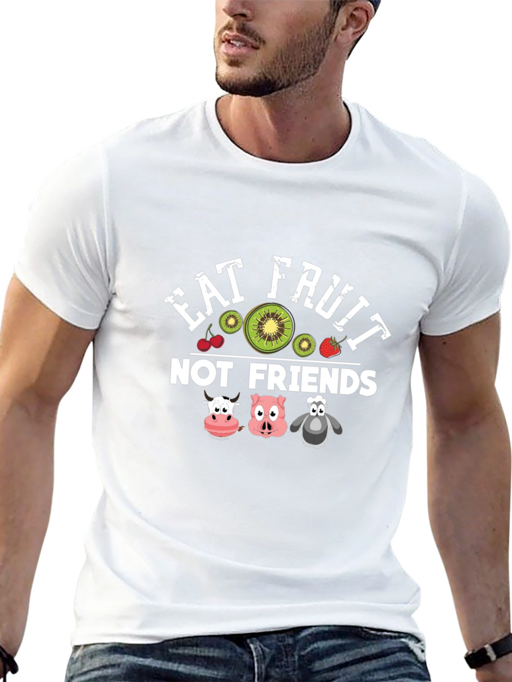 Eat Fruit Not Friends Vegan T-Shirt