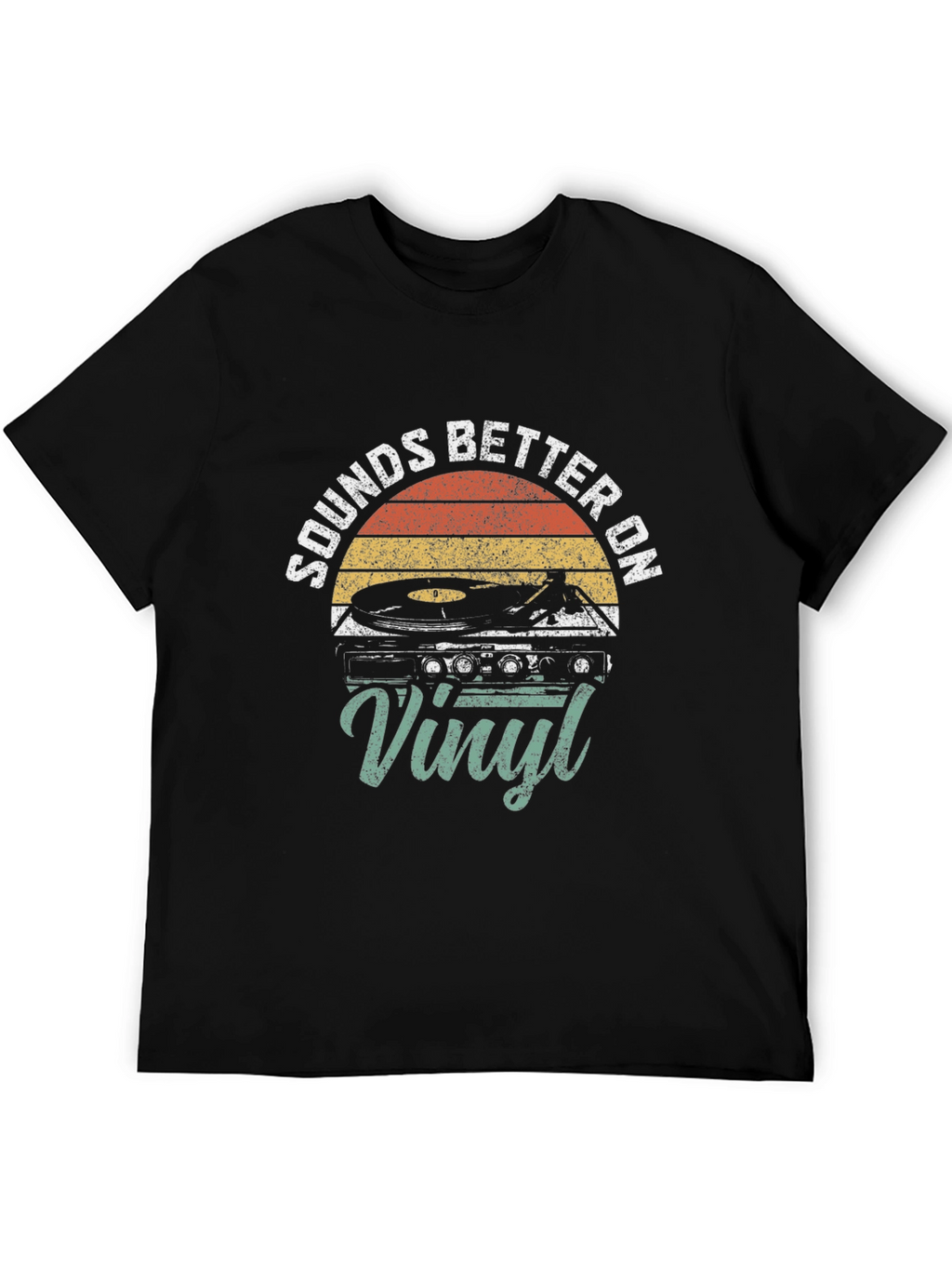 Sounds Better On Vinyl Retro T-Shirt