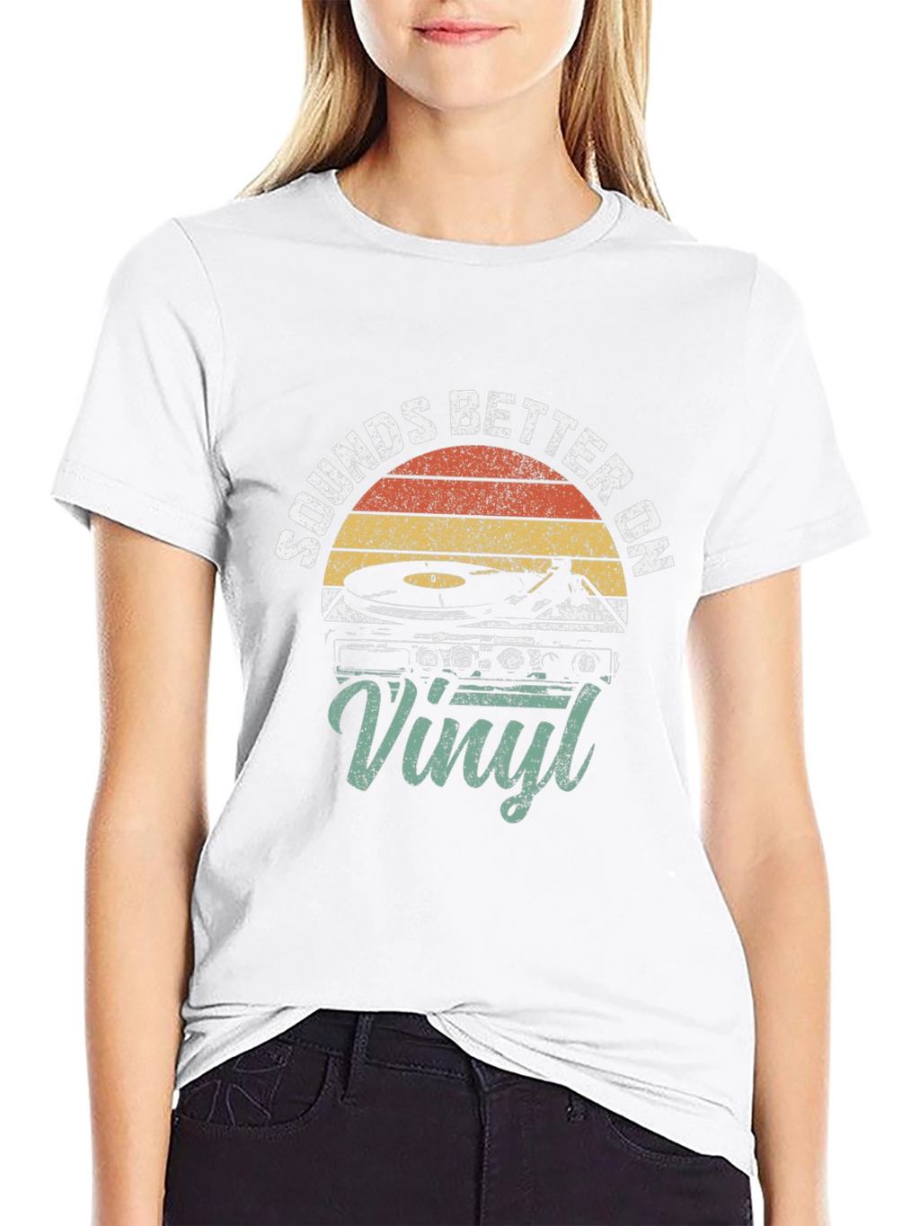 Sounds Better On Vinyl Retro T-Shirt