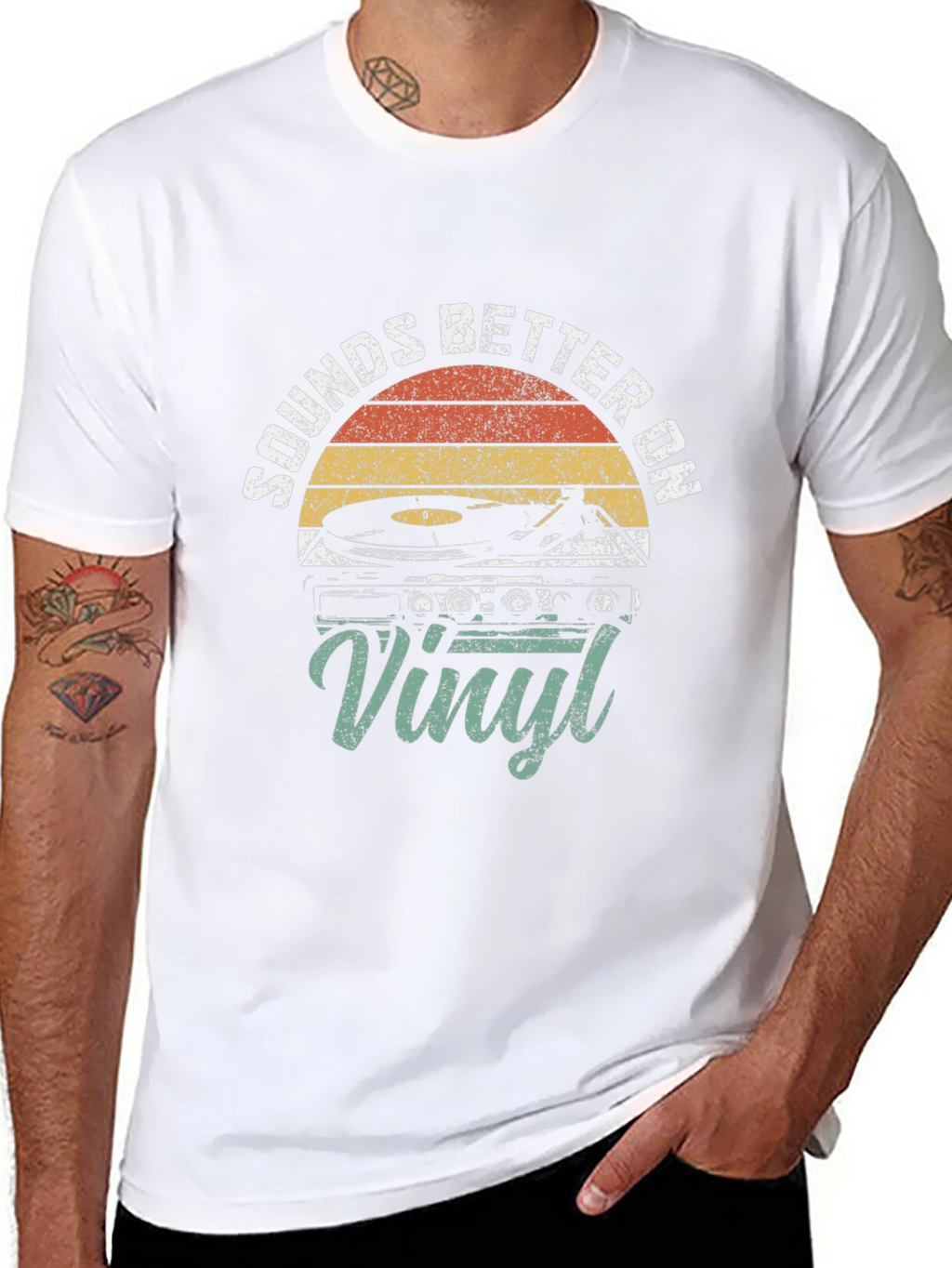 Sounds Better On Vinyl Retro T-Shirt