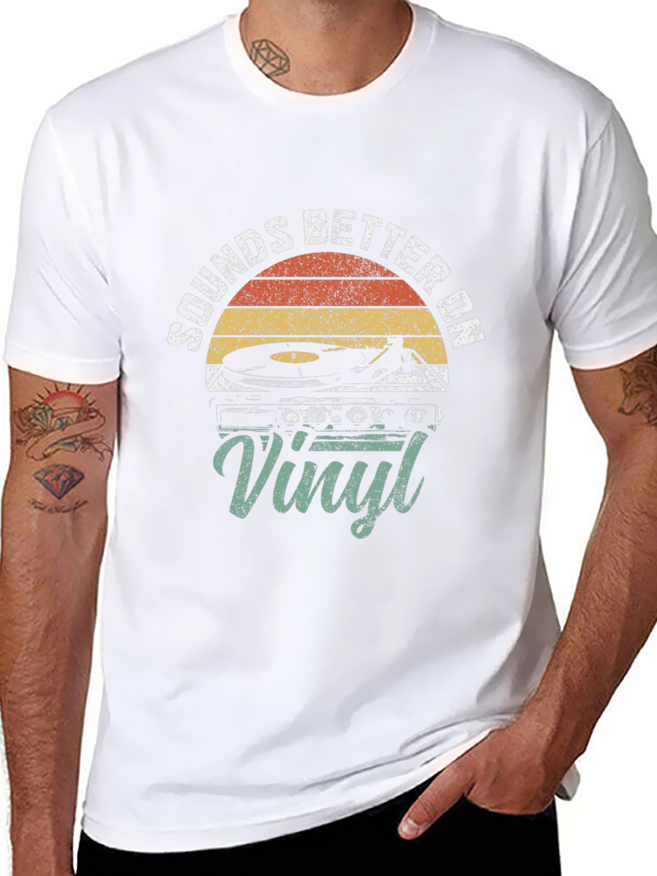 Sounds Better On Vinyl Retro T-Shirt