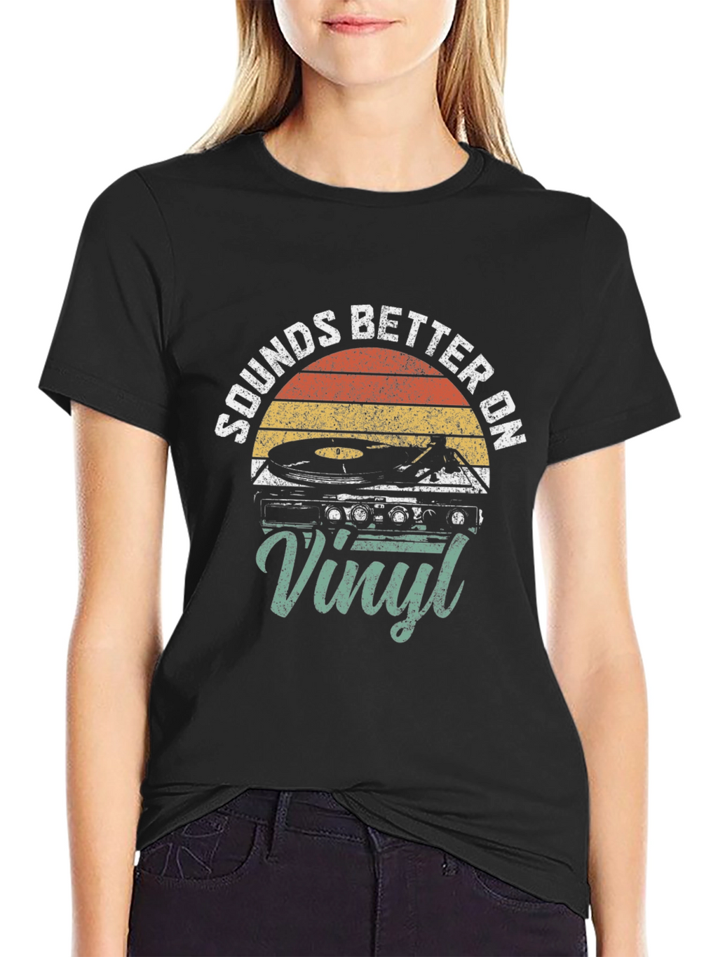 Sounds Better On Vinyl Retro T-Shirt