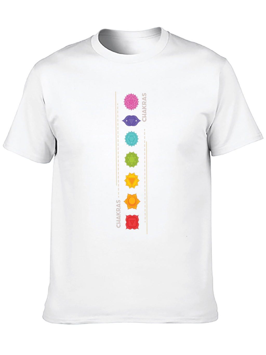 Chakra Design Black T-Shirt for Men