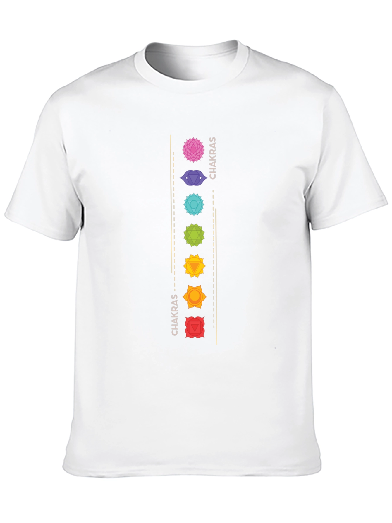 Chakra Design Black T-Shirt for Men