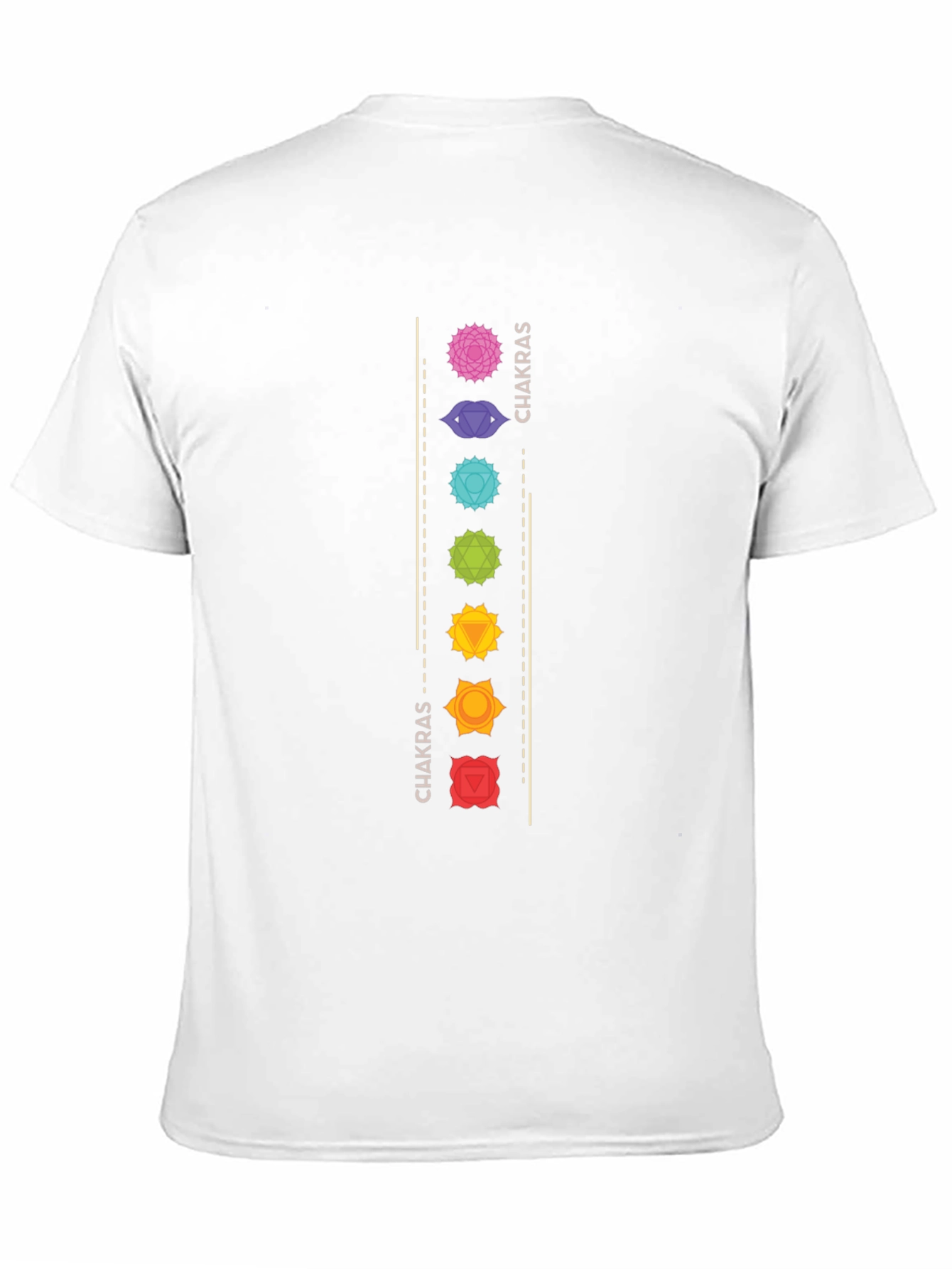 Chakra Design Black T-Shirt for Men