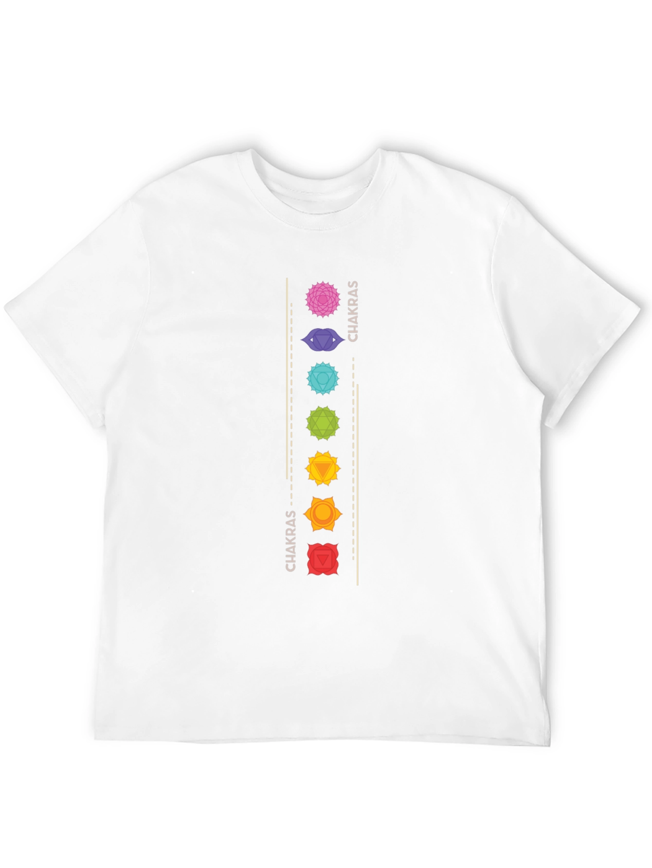 Chakra Design Black T-Shirt for Men