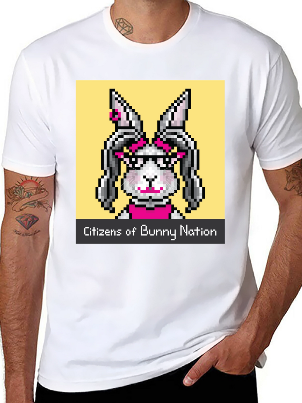 Citizens of Bunny Nation Black T-Shirt