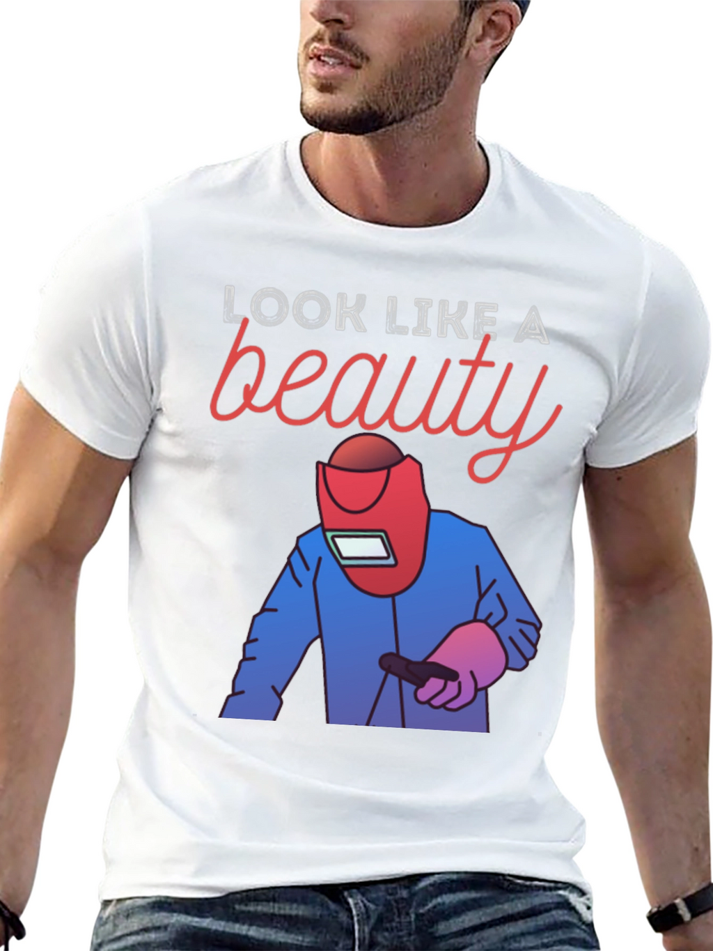 Welder Beauty Graphic Tee - Black Cotton T-Shirt