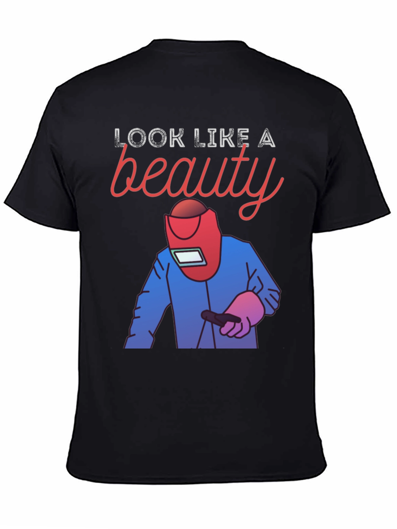 Welder Beauty Graphic Tee - Black Cotton T-Shirt