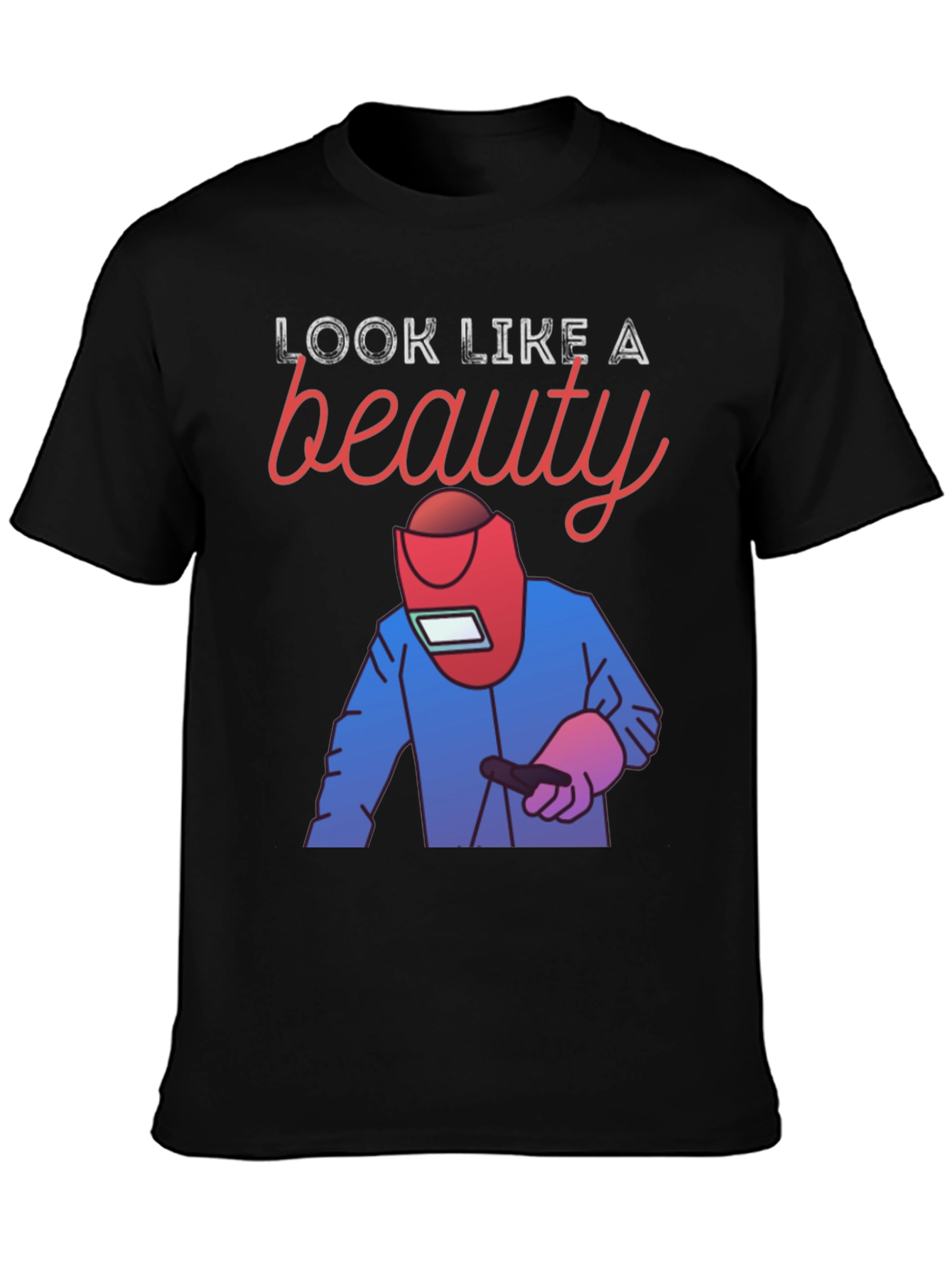 Welder Beauty Graphic Tee - Black Cotton T-Shirt
