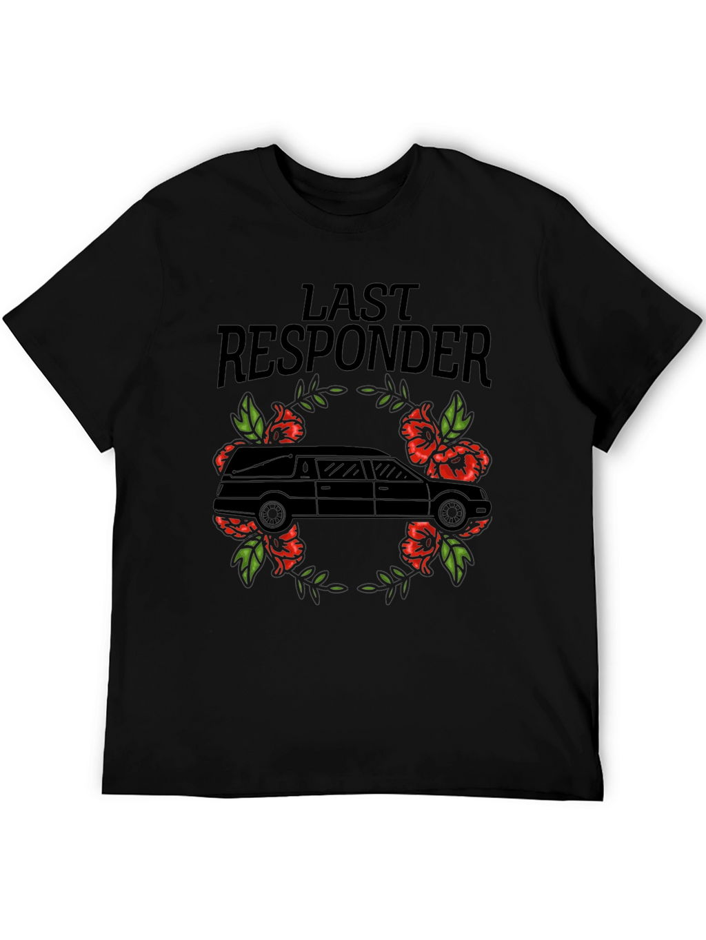 Last Responder Hearse Graphic T-Shirt