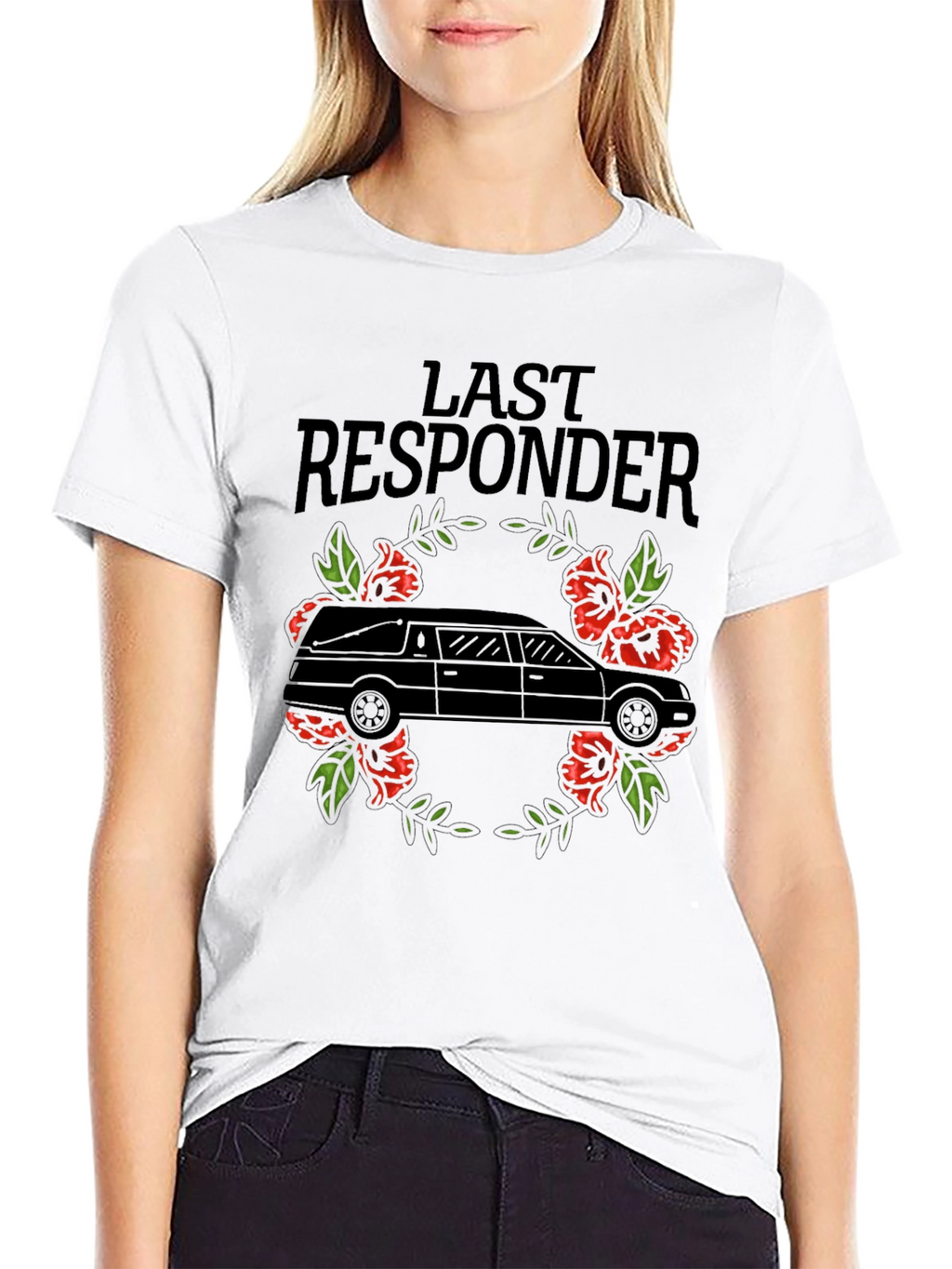 Last Responder Hearse Graphic T-Shirt