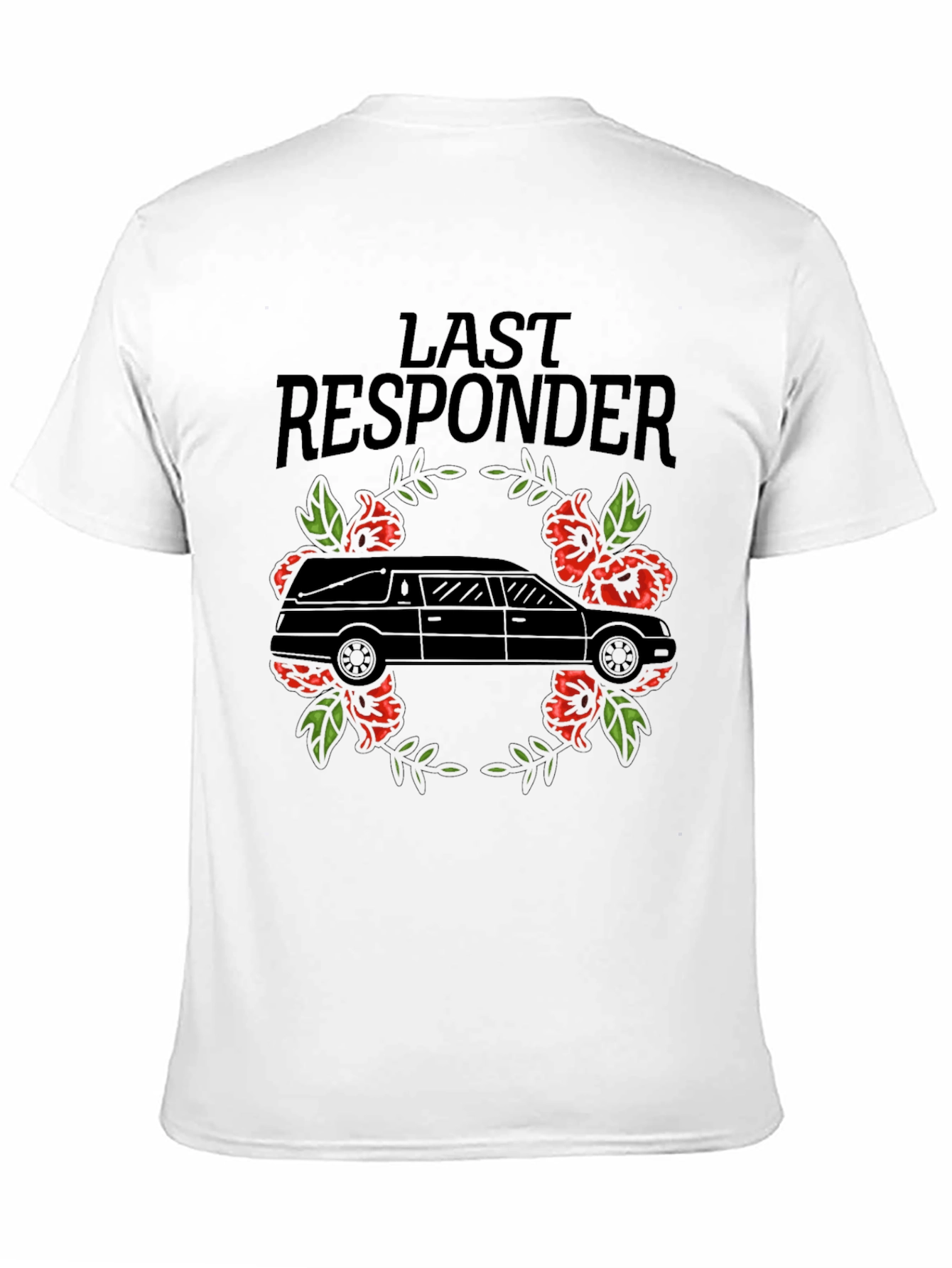 Last Responder Hearse Graphic T-Shirt