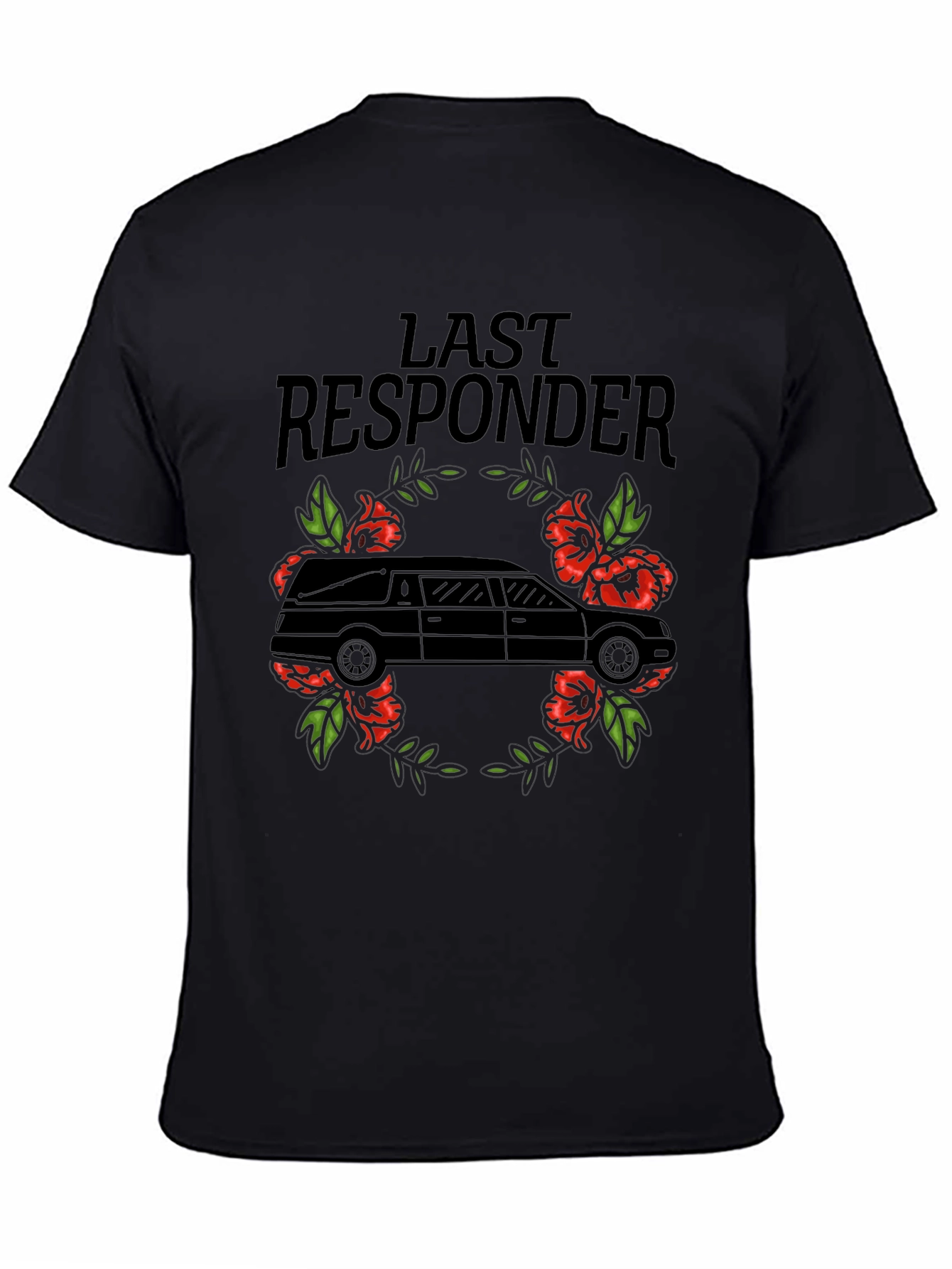 Last Responder Hearse Graphic T-Shirt