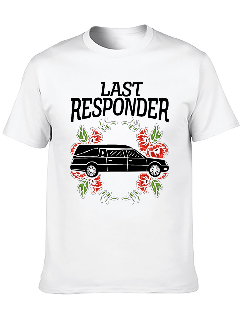 Last Responder Hearse Graphic T-Shirt