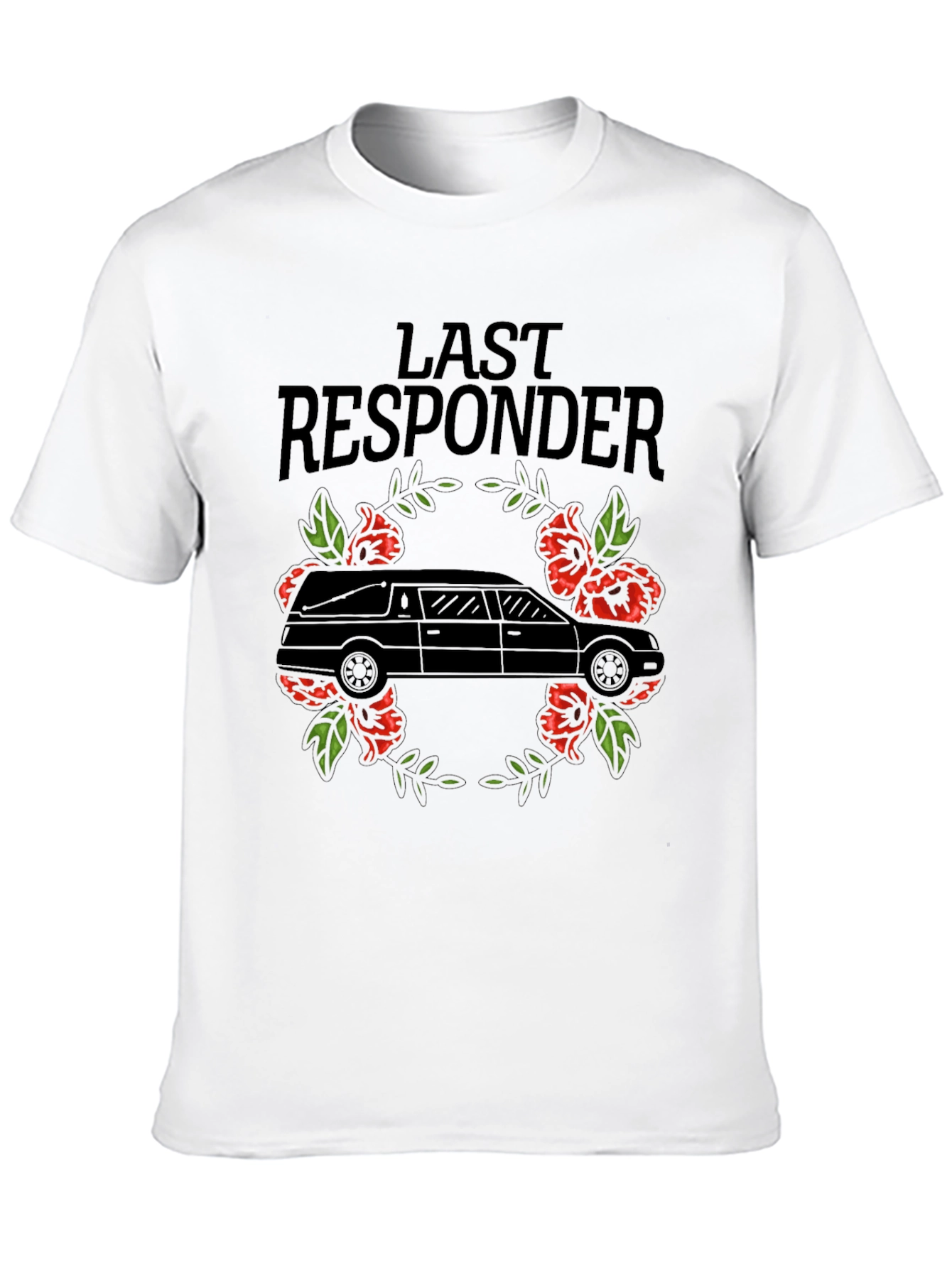 Last Responder Hearse Graphic T-Shirt