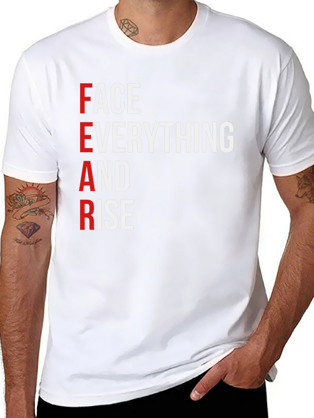 Motivational FEAR Graphic T-Shirt