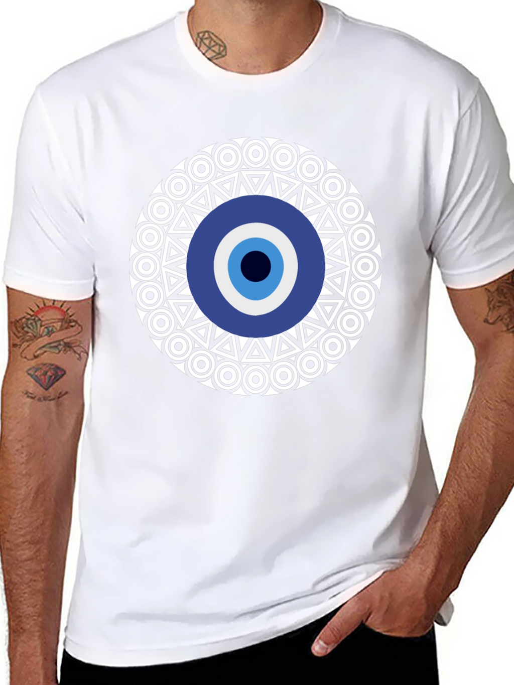 Evil Eye Graphic Tee - Stylish Protection