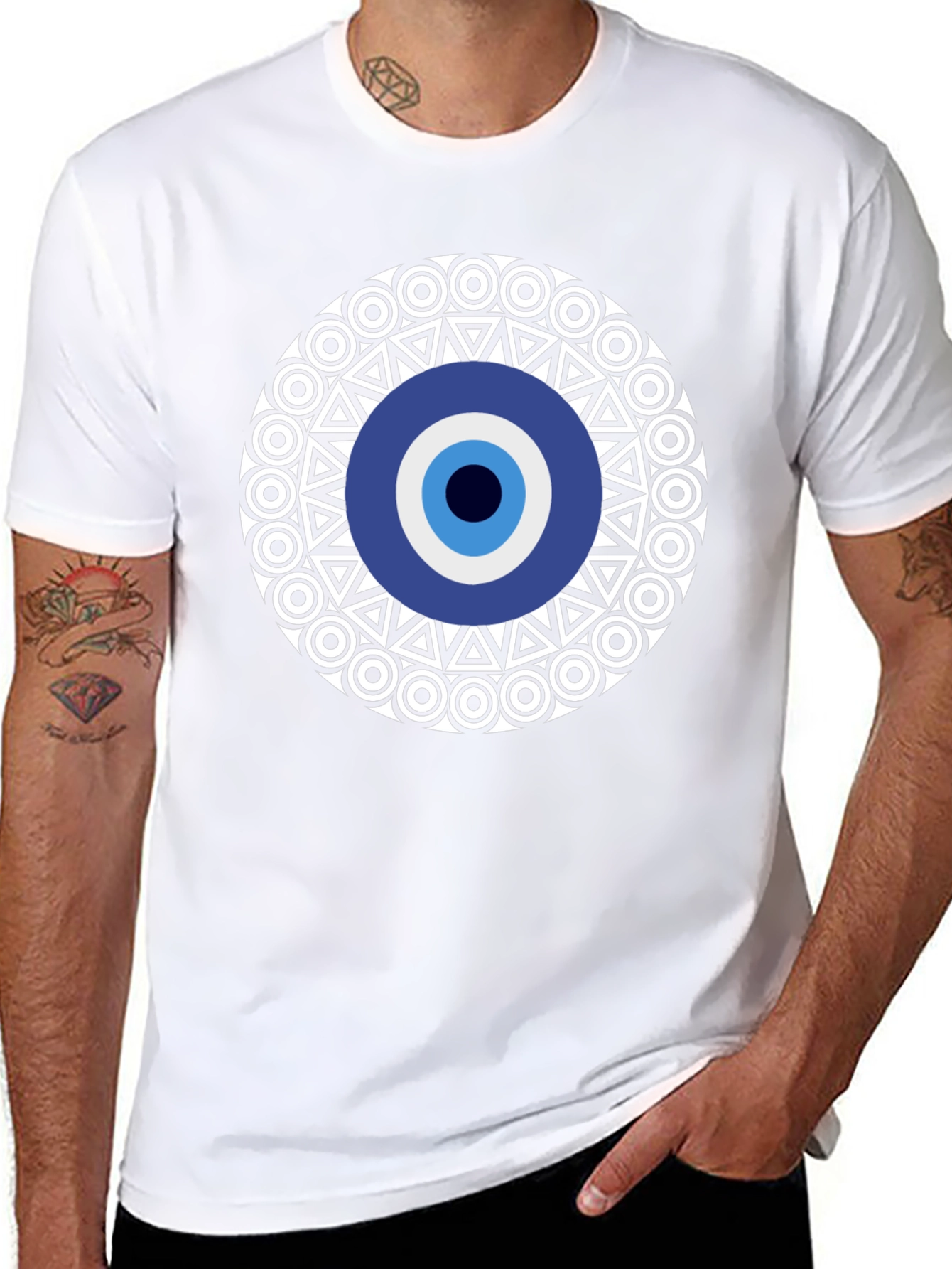 Evil Eye Graphic Tee - Stylish Protection
