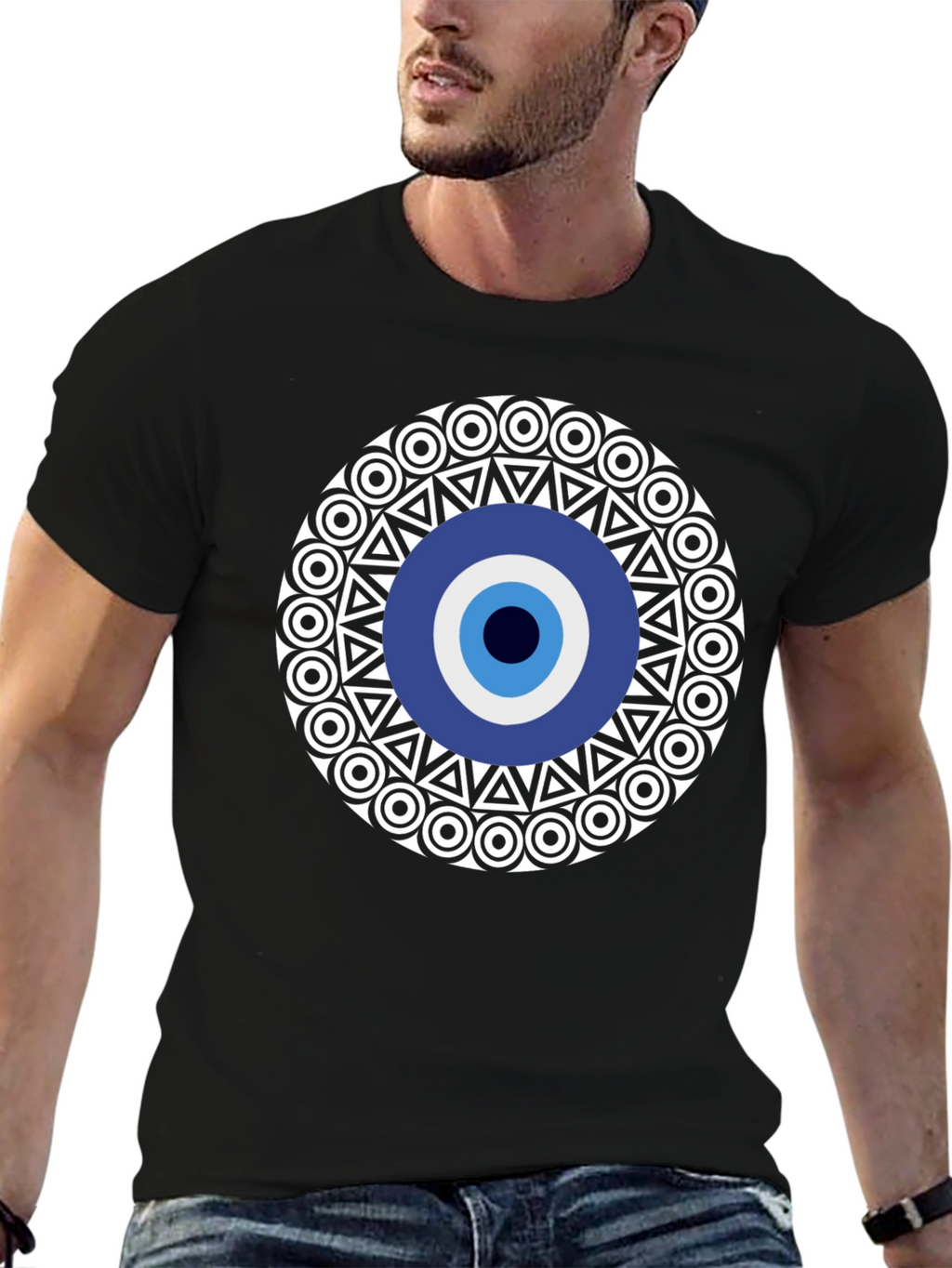 Evil Eye Graphic Tee - Stylish Protection