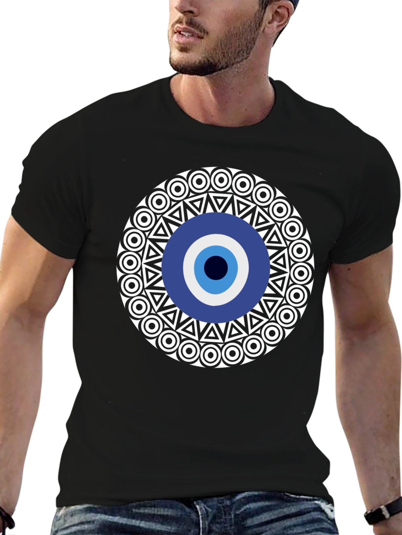 Evil Eye Graphic Tee - Stylish Protection