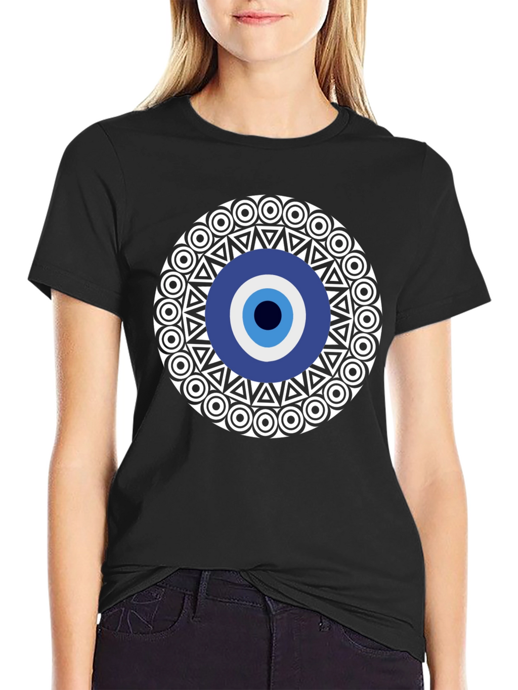 Evil Eye Graphic Tee - Stylish Protection