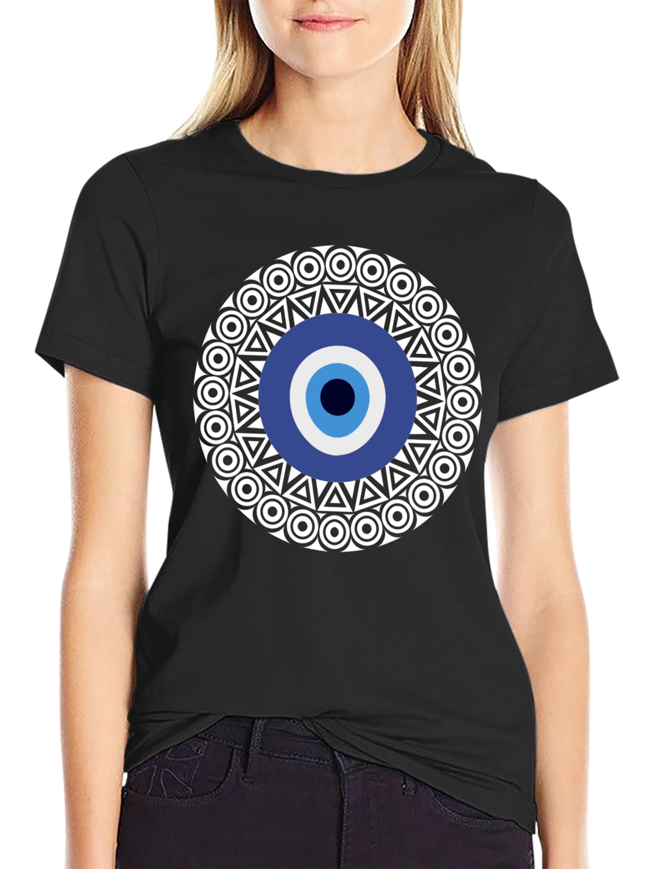 Evil Eye Graphic Tee - Stylish Protection