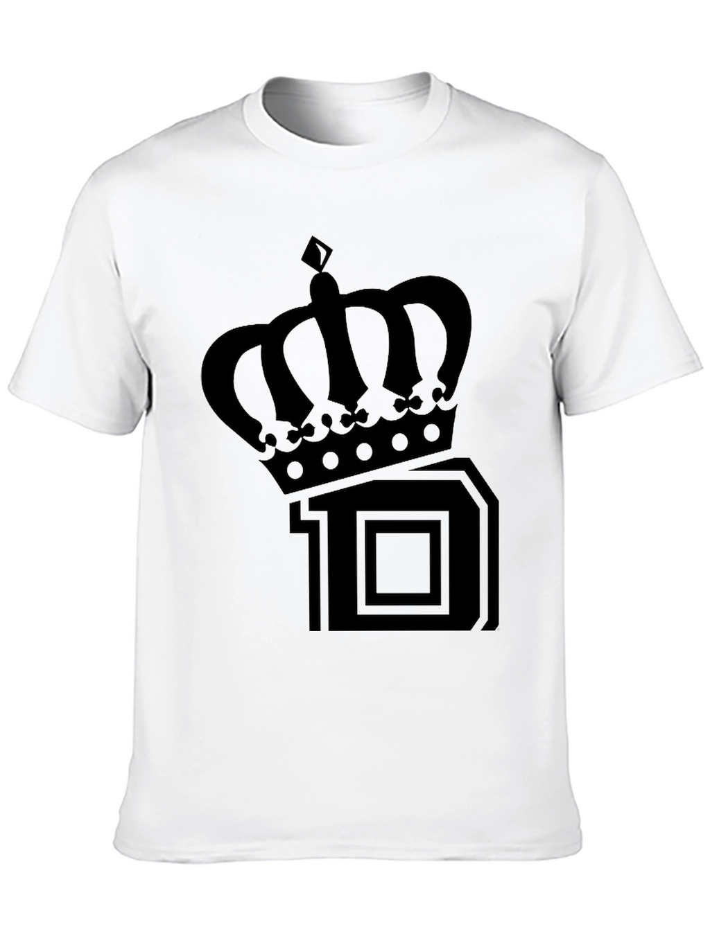 Crown 10 Graphic Print Black T-Shirt