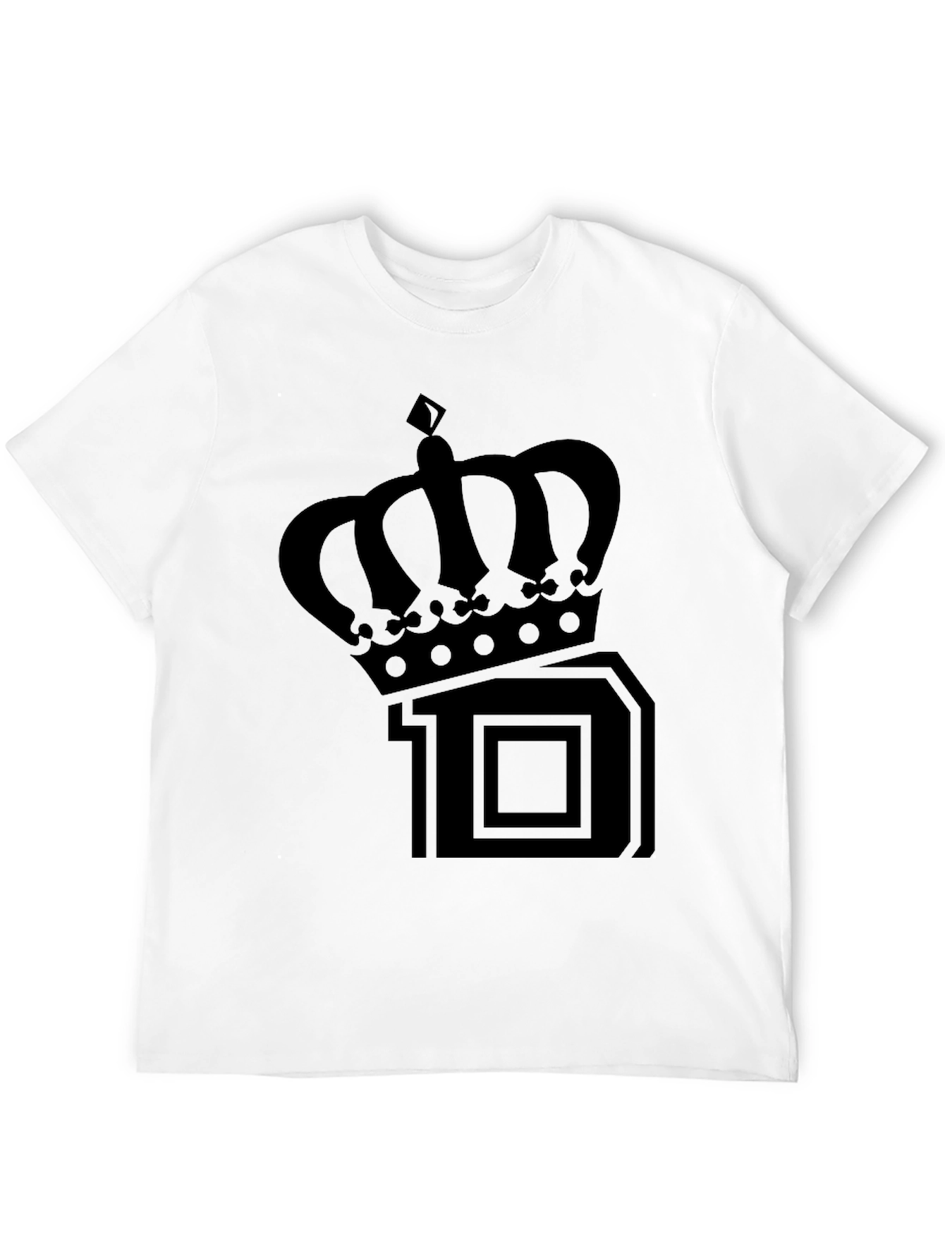 Crown 10 Graphic Print Black T-Shirt