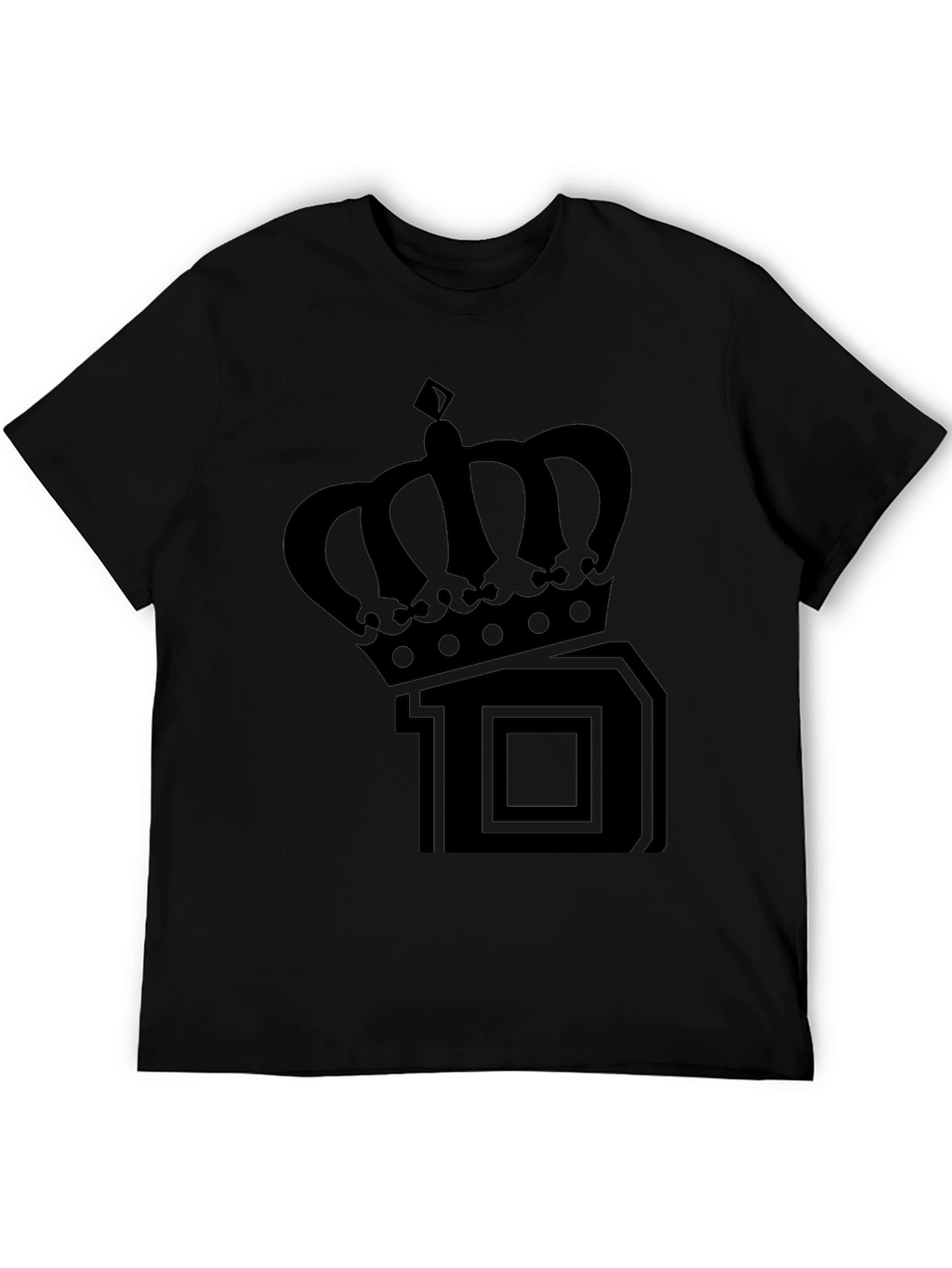 Crown 10 Graphic Print Black T-Shirt