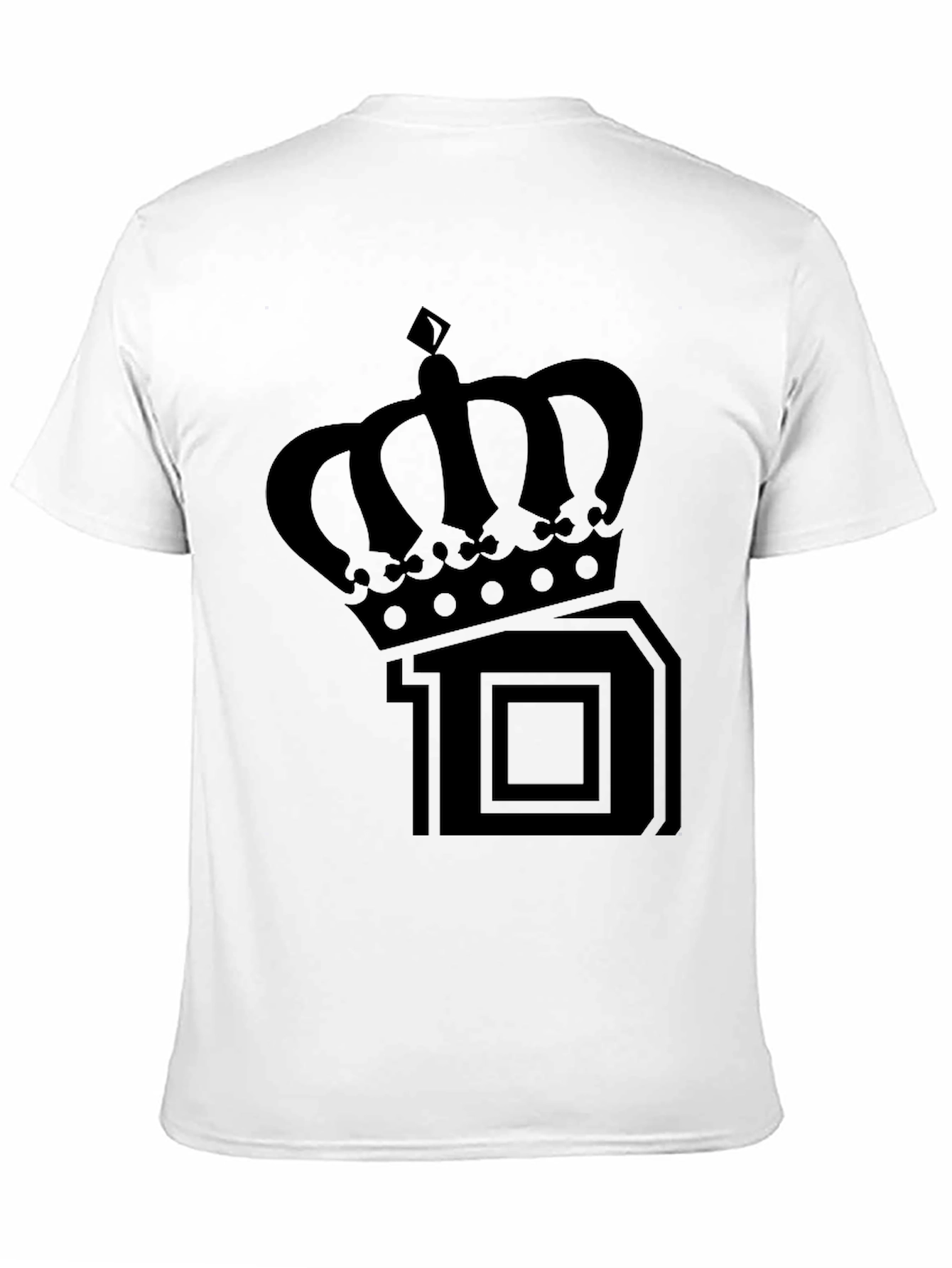 Crown 10 Graphic Print Black T-Shirt