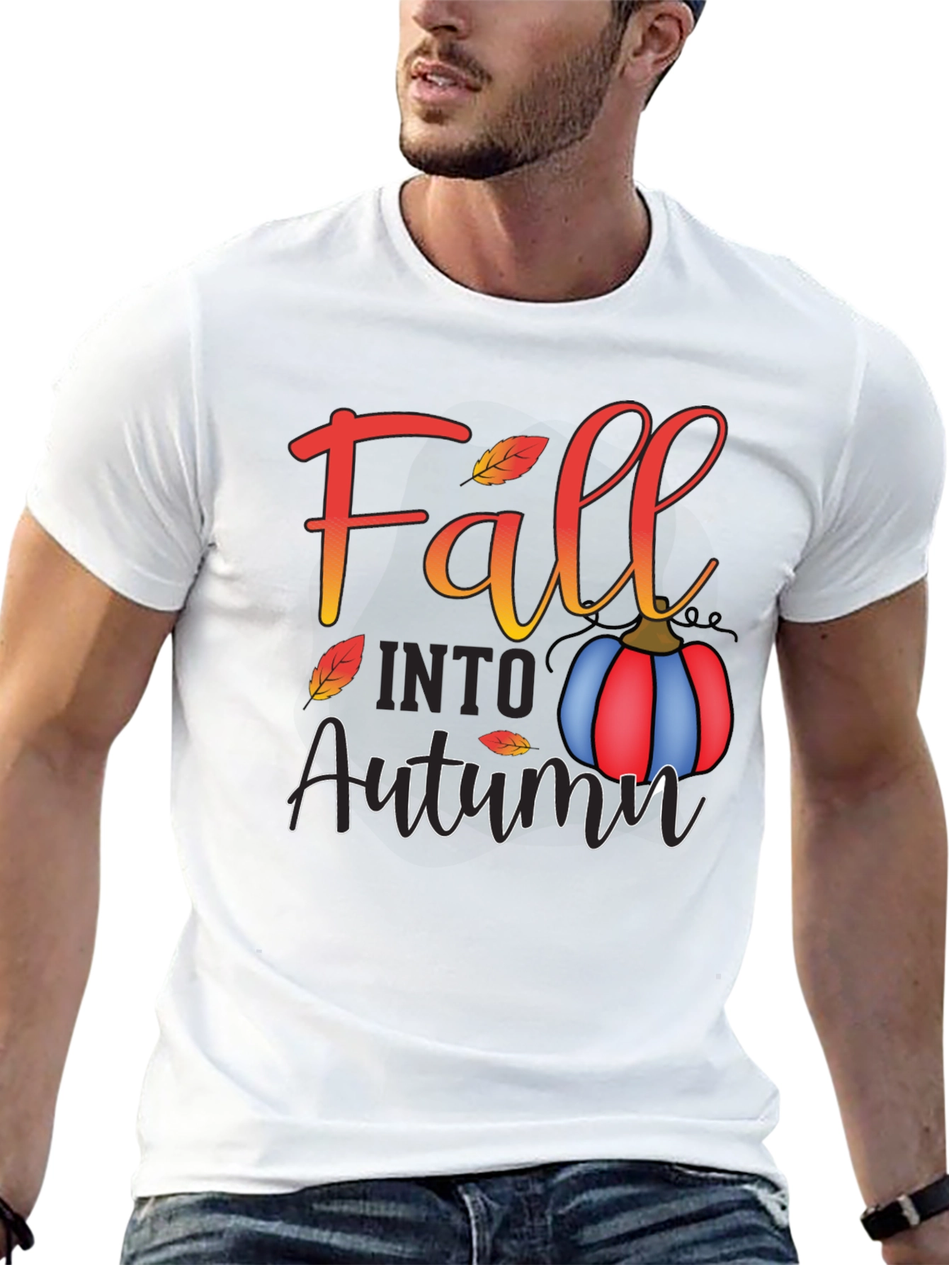Fall Into Autumn T-Shirt - Stylish Seasonal Tee