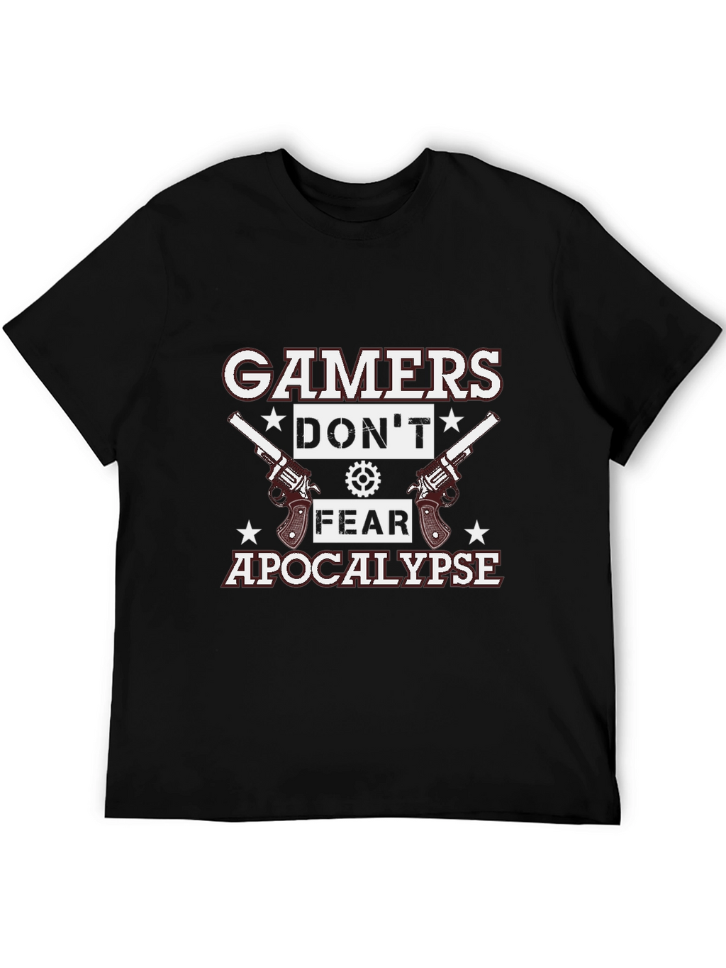 Gamers Dont Fear Apocalypse Black T-Shirt