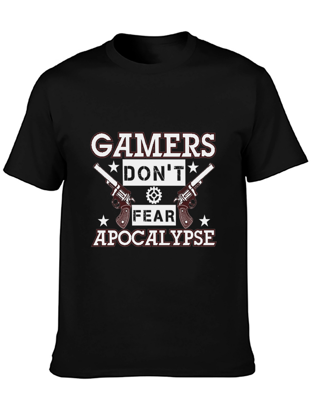 Gamers Dont Fear Apocalypse Black T-Shirt