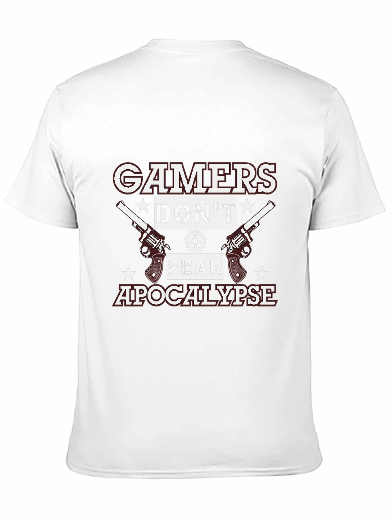 Gamers Dont Fear Apocalypse Black T-Shirt