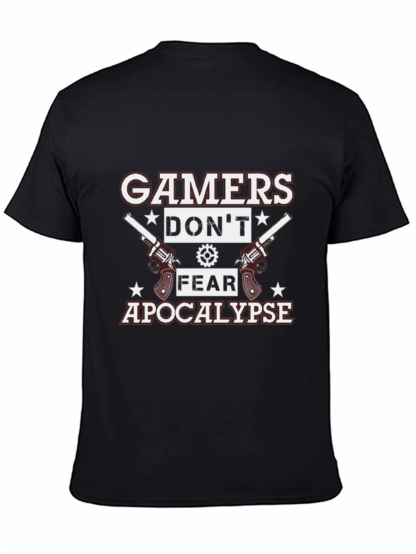 Gamers Dont Fear Apocalypse Black T-Shirt