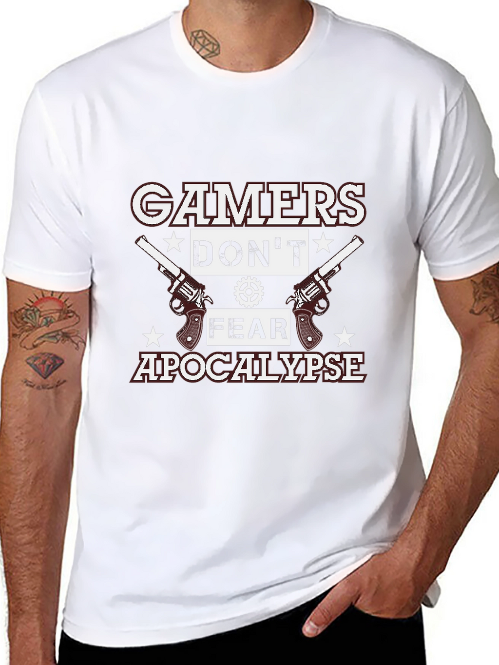 Gamers Dont Fear Apocalypse Black T-Shirt
