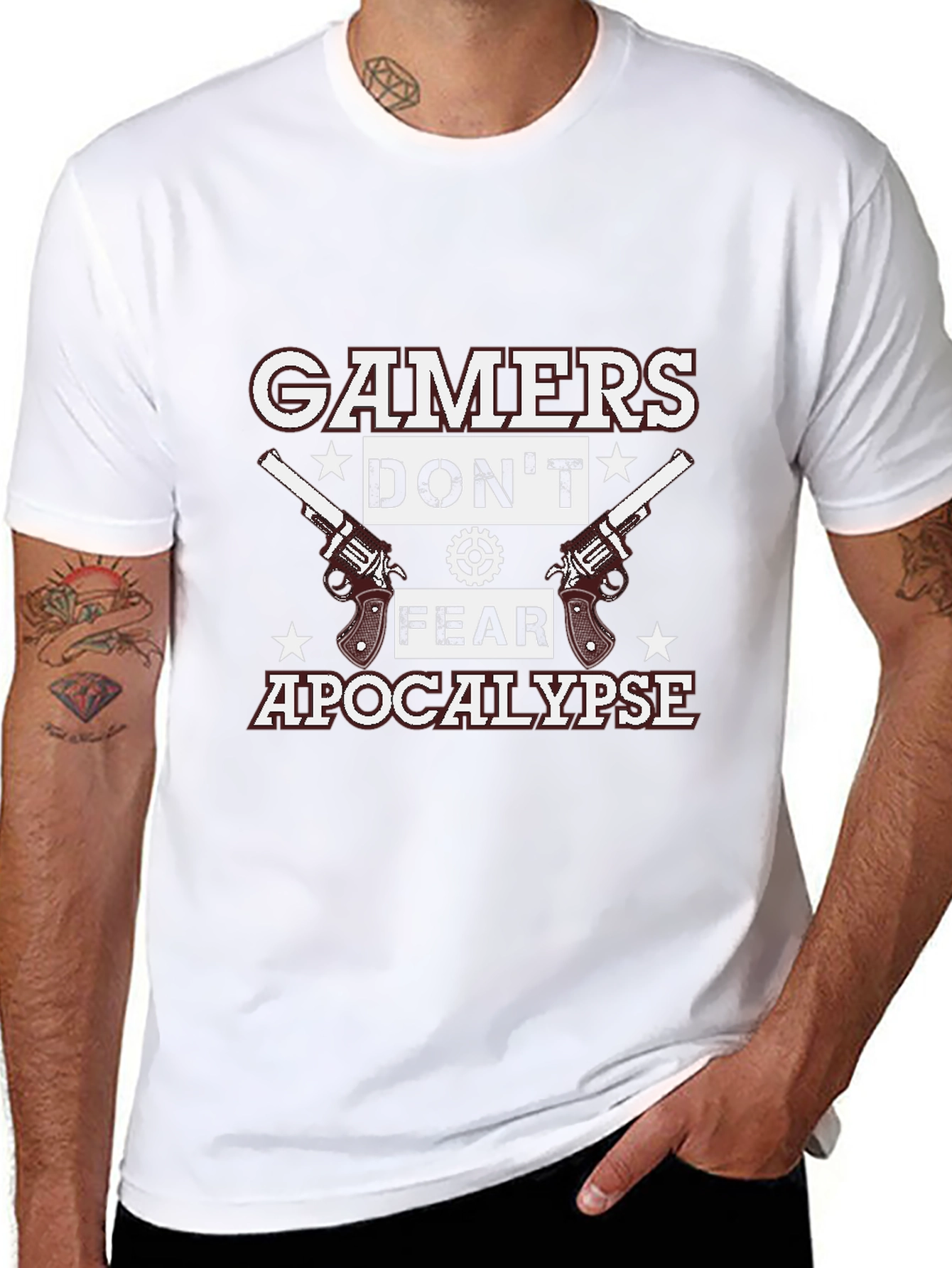 Gamers Dont Fear Apocalypse Black T-Shirt