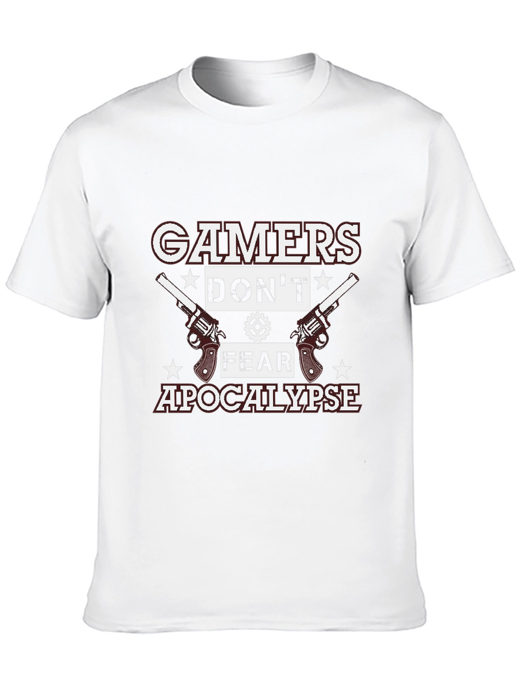 Gamers Dont Fear Apocalypse Black T-Shirt