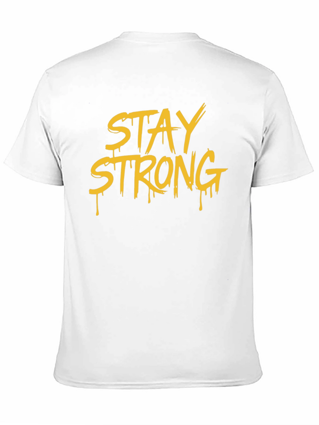 Stay Strong Graphic T-Shirt - Black Cotton Tee