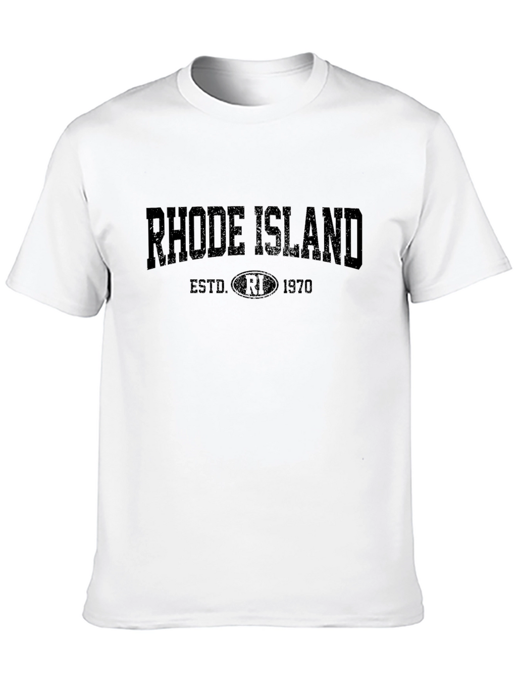 Rhode Island Est. 1970 Graphic Print T-Shirt